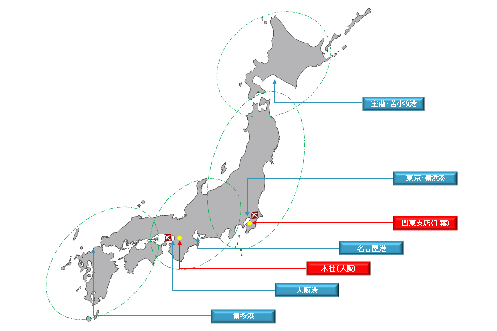 金城商事株式会社│グローバルネットワーク